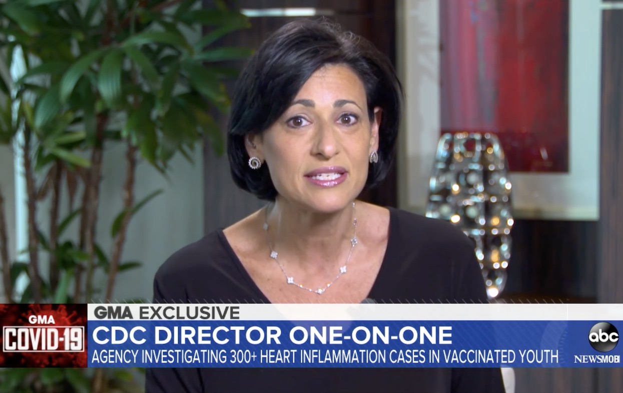 CDC Director Rochelle Walensky, MD, talking about Delta variant on "Good Morning America" on June 18