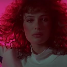 Kelly LeBrock Weird Science still pink background