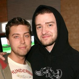 Lance Bass and Justin Timberlake in Park City, Utah in 2007