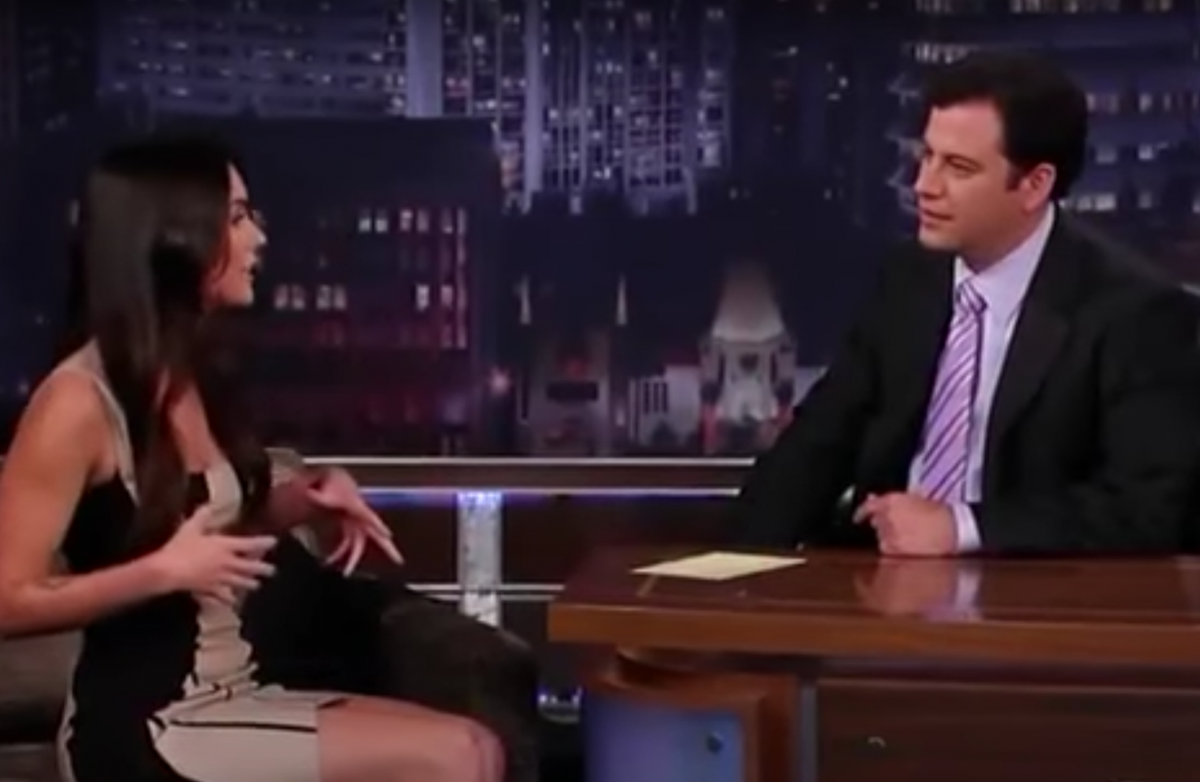 Megan Fox Gives Rare Comment on  Very Dark  Jimmy Kimmel Interview - 62