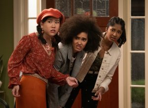 Ramona Young, Lee Rodriguez, and Maitreyi Ramakrishnan in Never Have I Ever