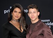Priyanka Chopra and Nick Jonas at the premiere of "Chasing Happiness" in 2019