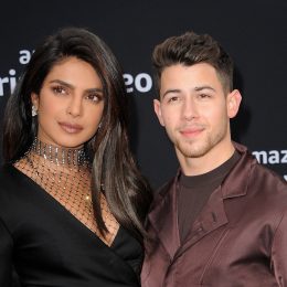 Priyanka Chopra and Nick Jonas at the premiere of "Chasing Happiness" in 2019