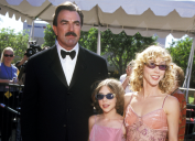 Tom Selleck with daughter Hannah Selleck and wife Jillie Joan Mack