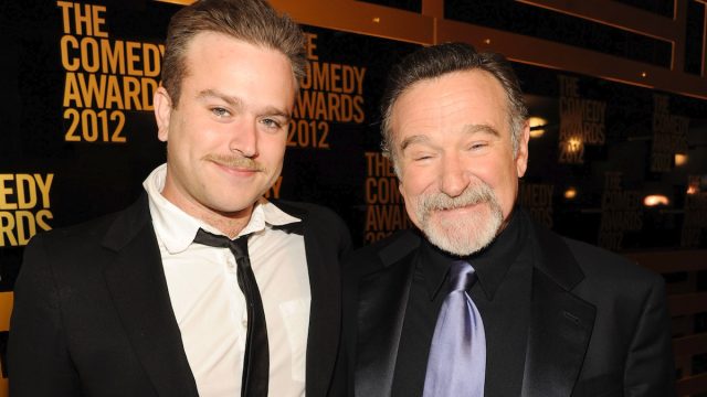 Zak Williams and Robin Williams at The Comedy Awards in 2012