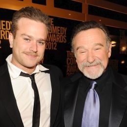 Zak Williams and Robin Williams at The Comedy Awards in 2012