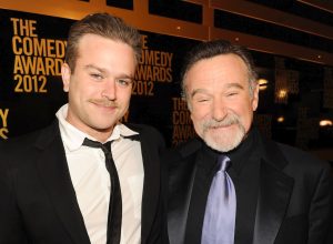 Zak Williams and Robin Williams at The Comedy Awards in 2012