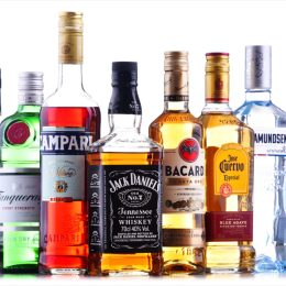 An assortment of liqur