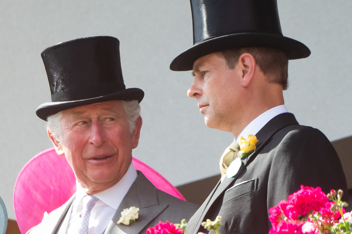 Prince Charles, Prince of Wales and Prince Edward, Earl of Wessex attend Royals Ascot 2021 at Ascot Racecourse on June 15, 2021 in Ascot, England.
