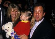 Bill Joel, Alexa Joel, and Christie Brinkley in 1988