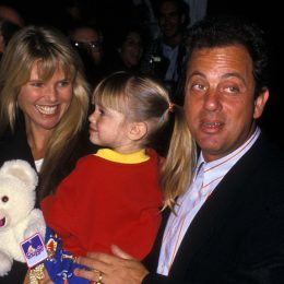 Bill Joel, Alexa Joel, and Christie Brinkley in 1988