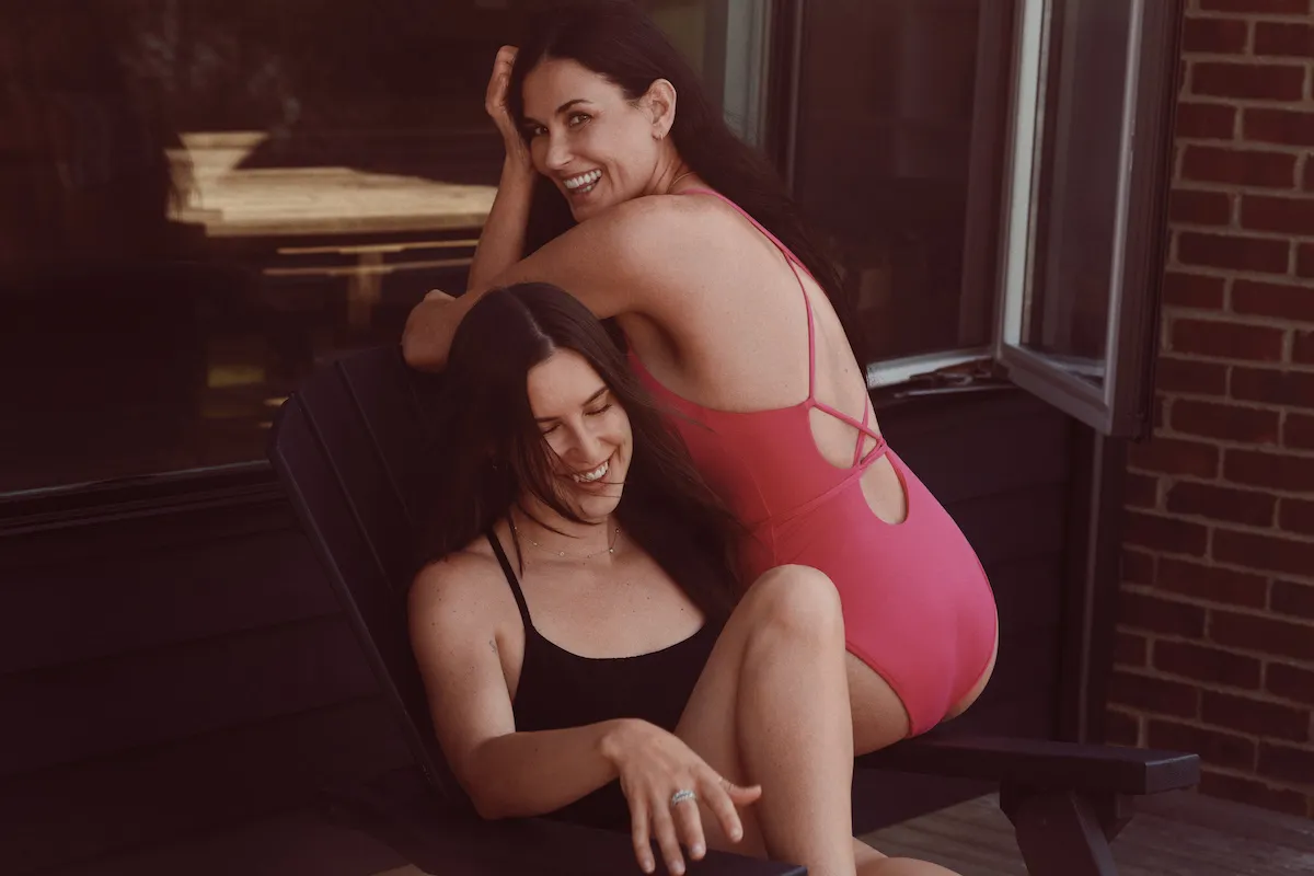Demi Moore and Scout Willis model Andie swimsuits