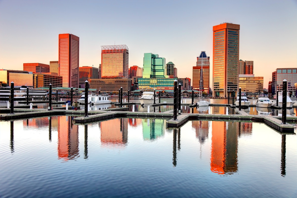 Baltimore's Inner Harbor is the city's premier tourist attraction and one of the city's crown jewels