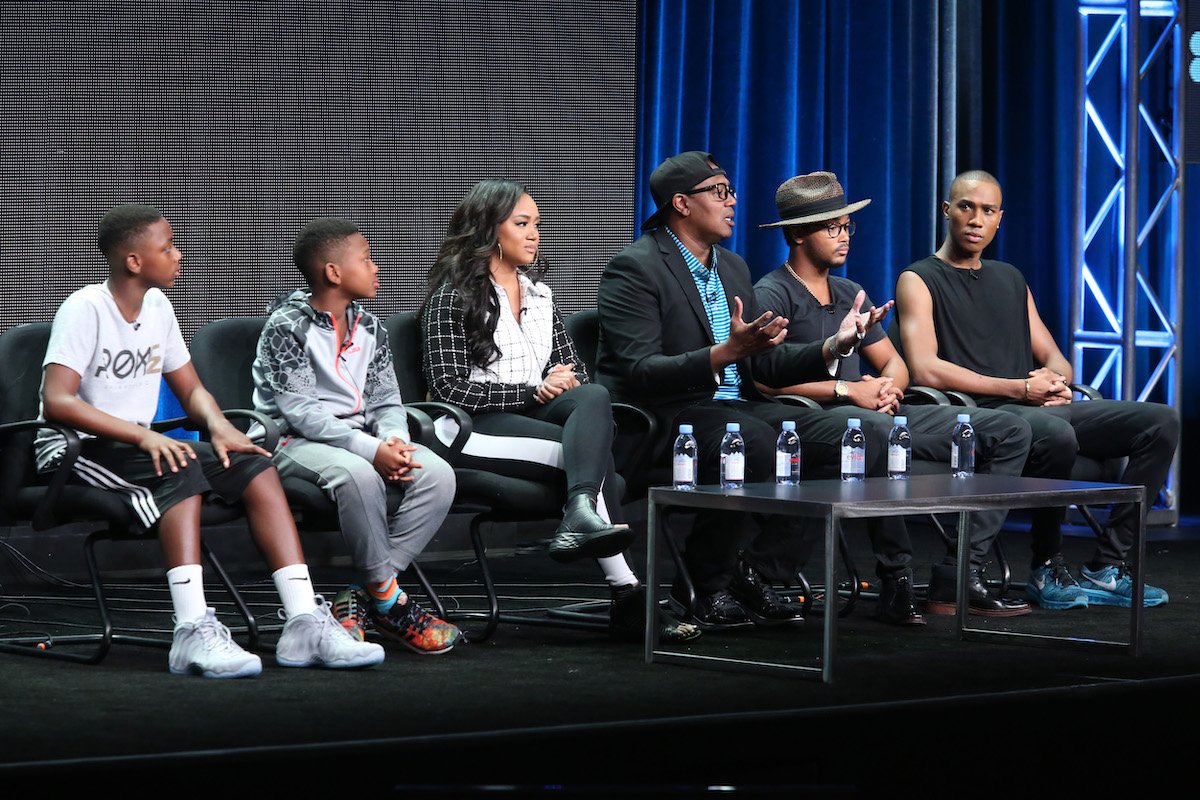 The Miller family speaks during the 'Master P's Family Empire' panel discussion at the Reelz portion of the 2015 Summer TCA Tour at The Beverly Hilton Hotel on August 7, 2015 in Beverly Hills, California.