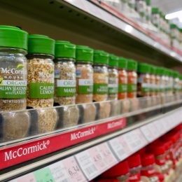 Variety of McCormick Organic Spices at Winco Foods in Mesa, Arizona.