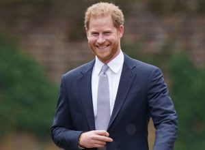 Prince Harry, Duke of Sussex arrives for the unveiling of a statue he and Prince William commissioned of their mother Diana, Princess of Wales, in the Sunken Garden at Kensington Palace, on what would have been her 60th birthday on July 1, 2021 in London, England.