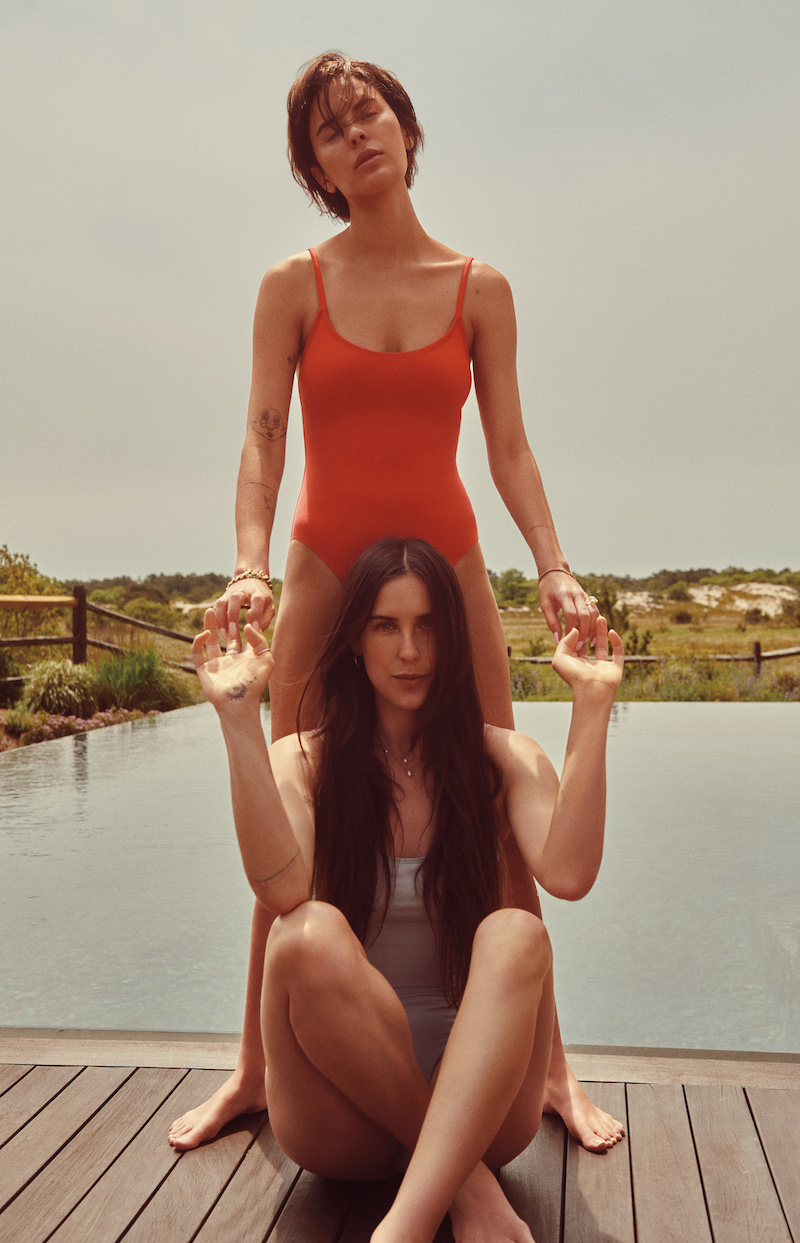 Scout and Tallulah Willis in Andie swimsuits