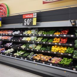 Produce section at the grocery store