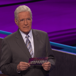 Alex Trebek hosting "Jeopardy!" in November 2019