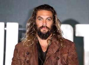 Jason Momoa at a "Justice League" photocall in London in 2017