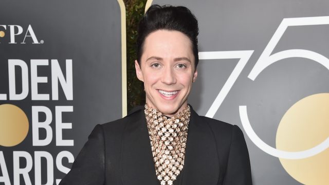 Johnny Weir at the 2018 Golden Globe Awards
