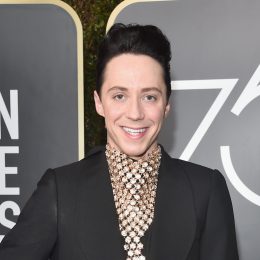 Johnny Weir at the 2018 Golden Globe Awards