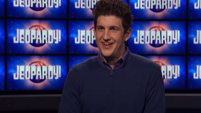 Matt Amodio being interviewed for "Jeopardy!"