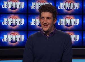 Matt Amodio being interviewed for "Jeopardy!"