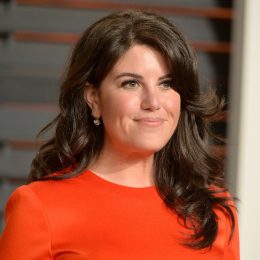 Monica Lewinsky at the 2015 Vanity Fair Oscar Party