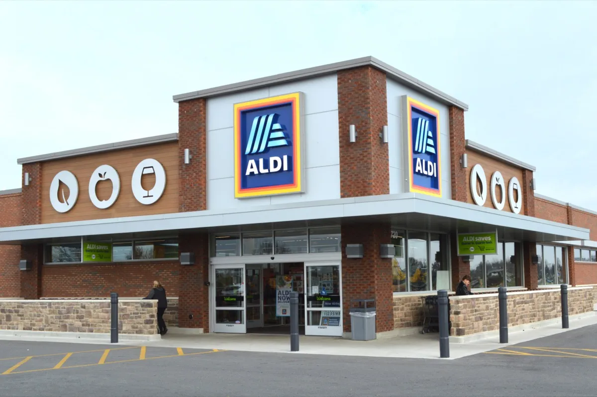 exterior of an Aldi supermarket in the U.S.