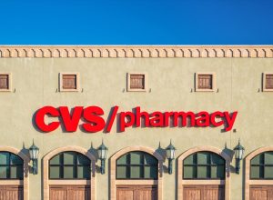 WESTLAKE, TEXAS - OCTOBER 27, 2019: CVS Pharmacy store exterior and sign. CVS Pharmacy is a subsidiary of the American retail and health care company CVS Health.