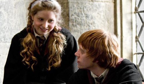 Jessie Cave and Rupert Grint in "Harry Potter and the Half-Blood Prince"
