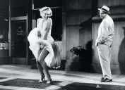 Marilyn Monroe and Tom Ewell on the set of Seven Year Itch
