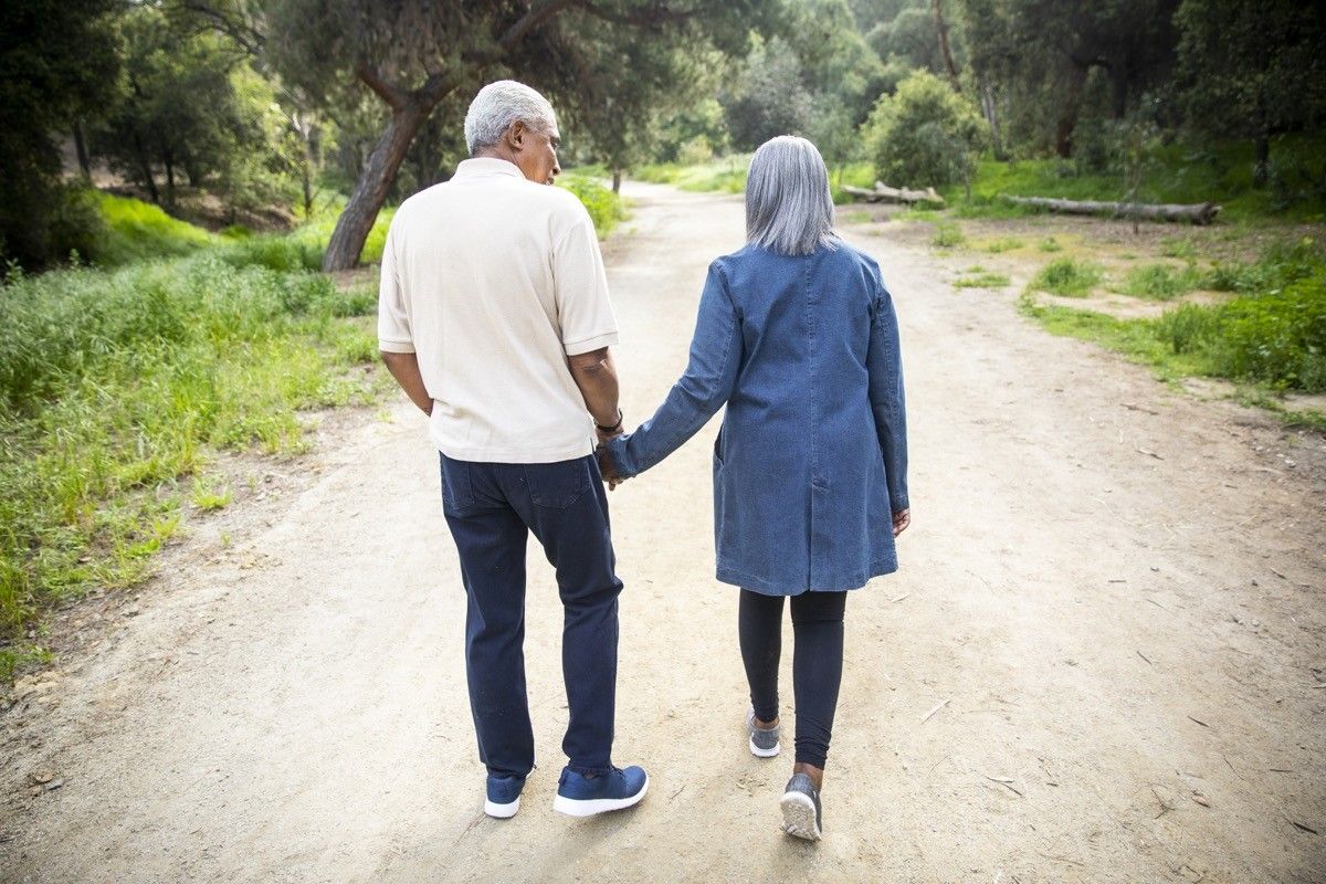 couple enjoying a private moment in nature