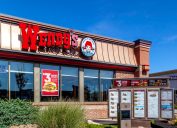 St. Catharines, Ontario, Canada - September 19, 2019: One of the Wendy's restaurant in St. Catharines; Wendy's is an American international fast food restaurant chain.