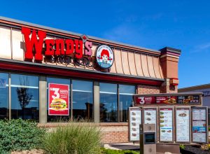 St. Catharines, Ontario, Canada - September 19, 2019: One of the Wendy's restaurant in St. Catharines; Wendy's is an American international fast food restaurant chain.