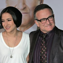 Zelda and Robin Williams at the premiere of "Old Dogs" in 2009