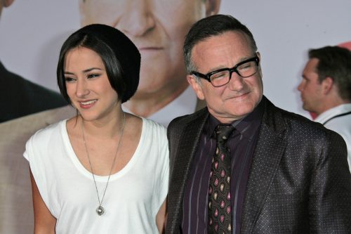 Zelda and Robin Williams at the premiere of "Old Dogs" in 2009