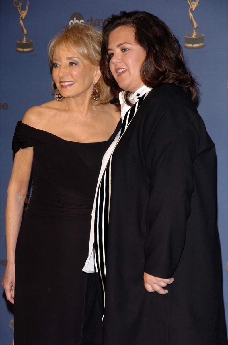 Barbara Walters and Rosie O'Donnell