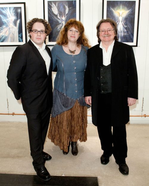 Toby, Wendy, and Brian Froud at Brian Froud: Visions for Film and Faerie exhibition in December 2011