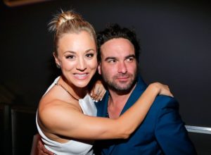 Kaley Cuoco and Johnny Galecki