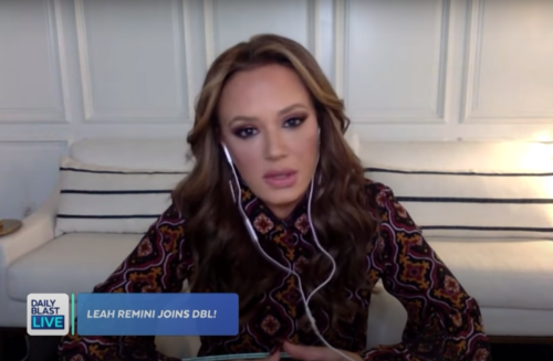 Leah Remini on "Daily Blast Live" on September 28