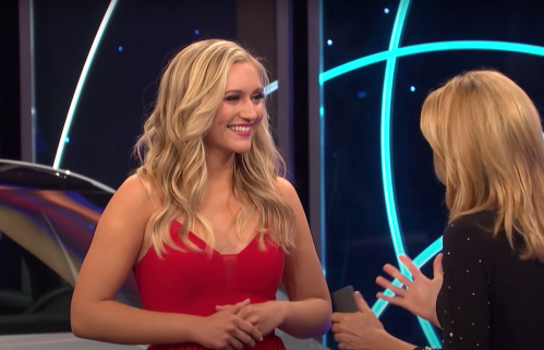 Maggie Sajak on "Wheel of Fortune" in 2019