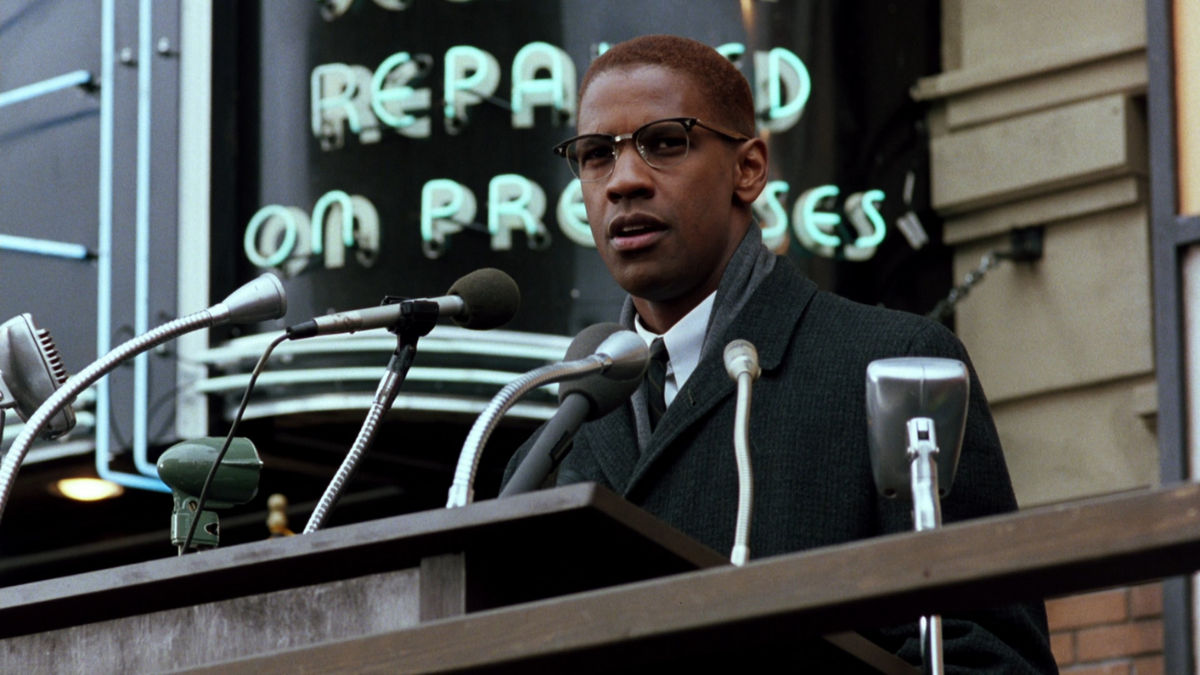 Denzel Washington in Malcolm X