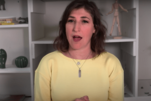 Mayim Bialik in her October 2020 YouTube video