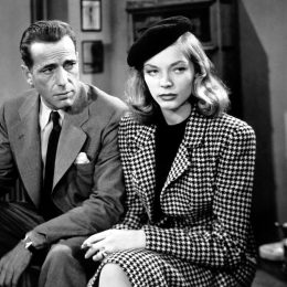 Humphrey Bogart and Lauren Bacall in the 1946 film "The Big Sleep"