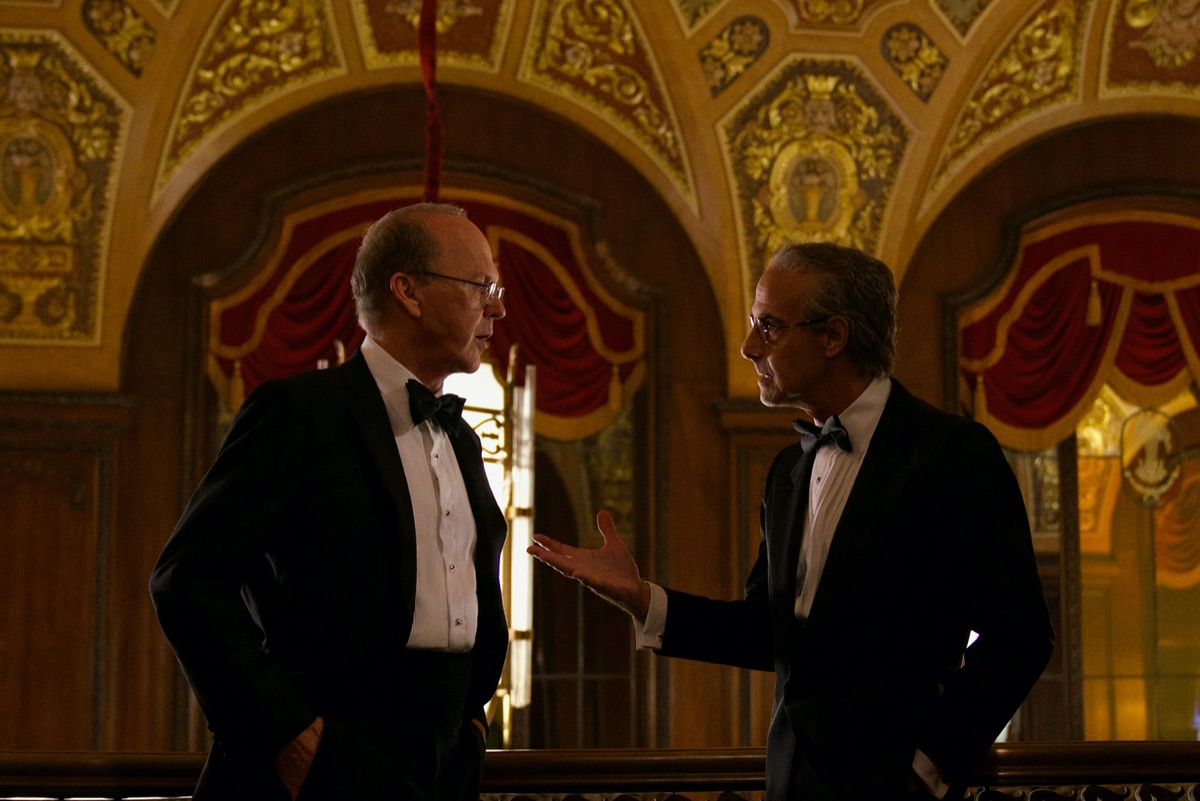Michael Keaton and Stanley Tucci in Worth