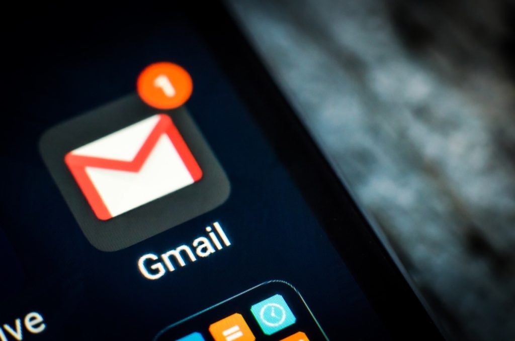 Gmail application icon on a smartphone screen