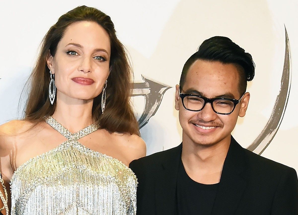 Angelina Jolie och Maddox Jolie-Pitt deltar i Japans premiär av 'Maleficent: Mistress of Evil' På Roppongi Hills arena den 3 oktober 2019 i Tokyo, Japan.