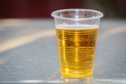 cheap beer plastic cup
